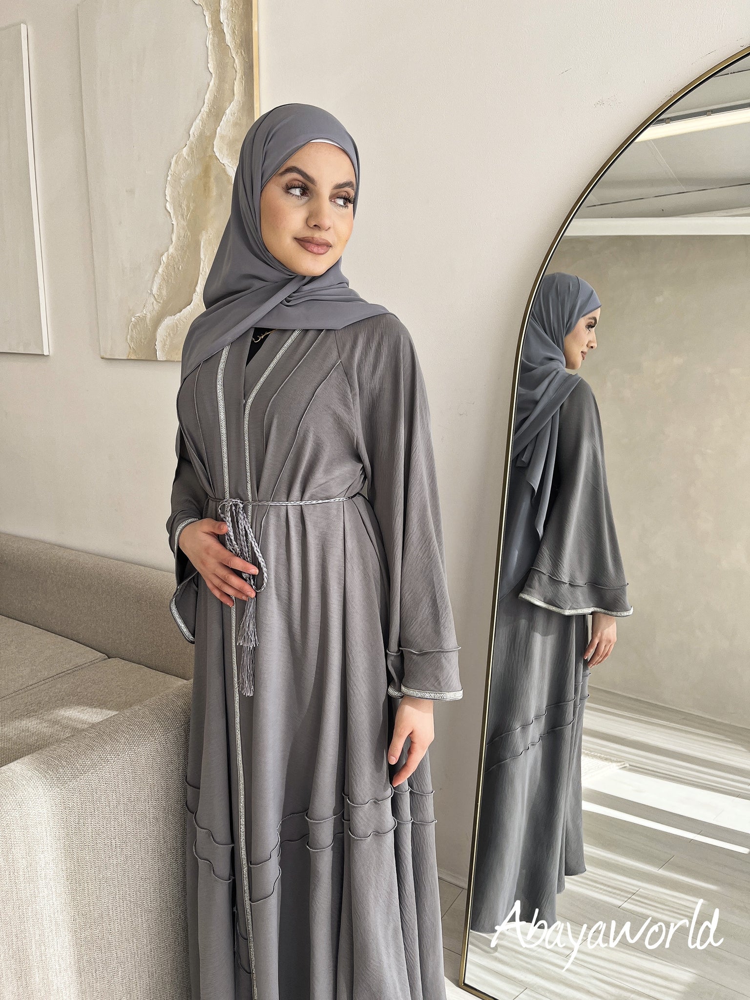 Ash on sale colour abaya